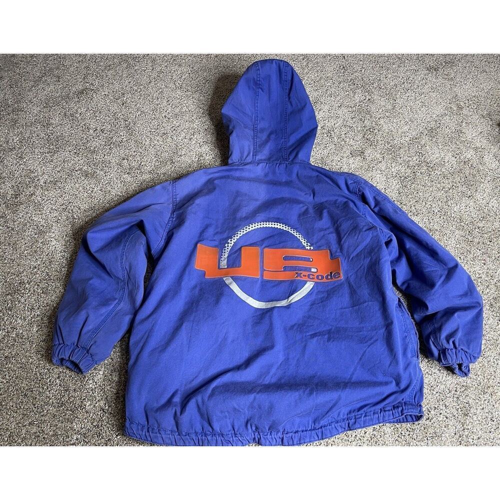 Vintage Union Bay Company Sport Puffer Jacket 1/4 Zip Pullover Size Medium